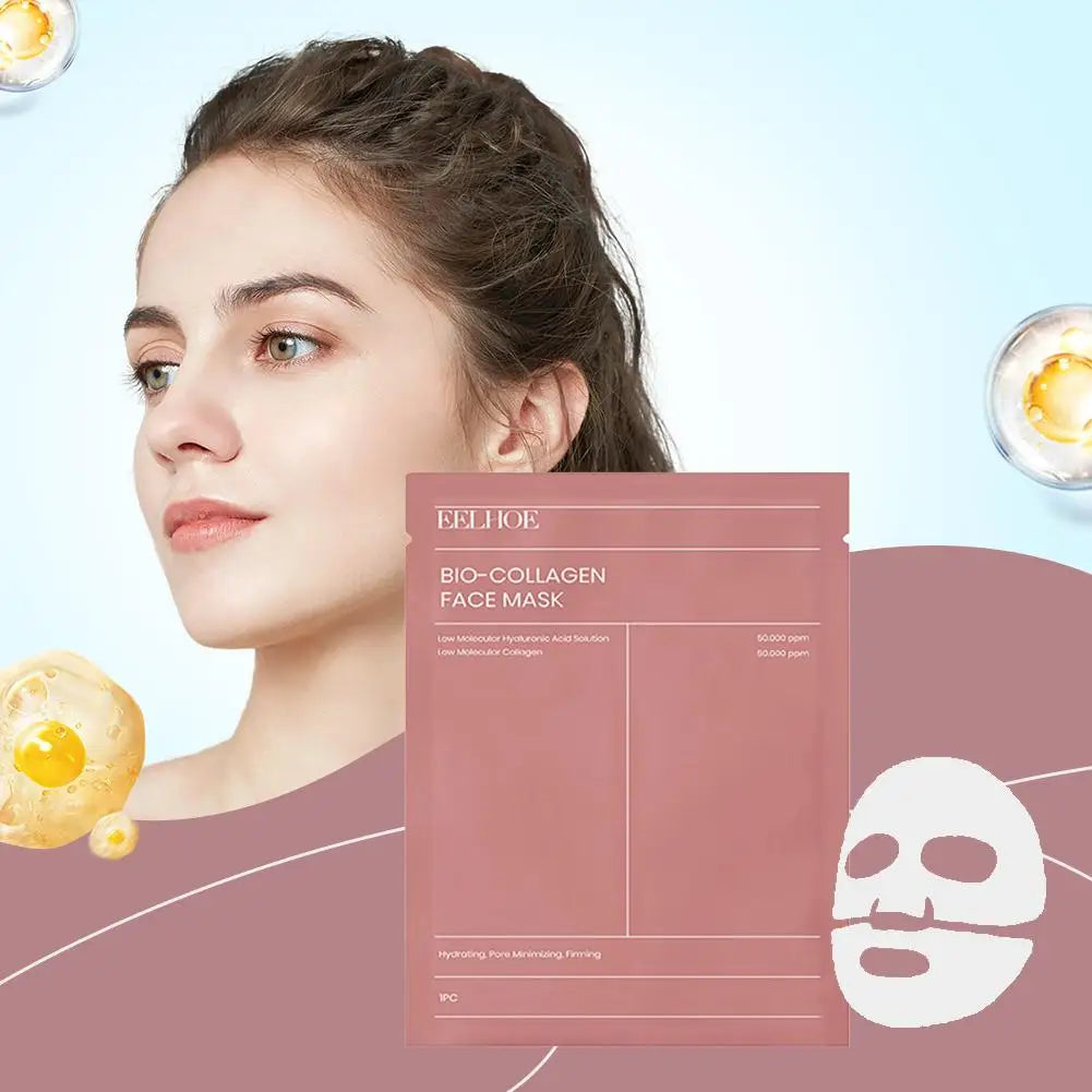 Bio Collagen Real Deep Mask Shrink Pores Deep Hydration Overnight Brightening Face Mask