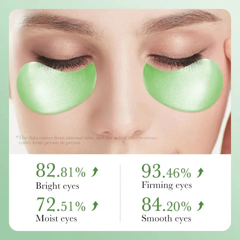 60pcs Aloe Vera Collagen Eye Mask Anti Dark Circles Moisturizing Anti-Wrinkles Eye Patches