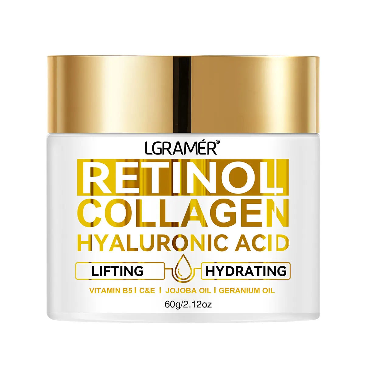 Anti Aging Retinol Moisturizing Collagen Hyaluronic Acid Face Cream: 30&60ML