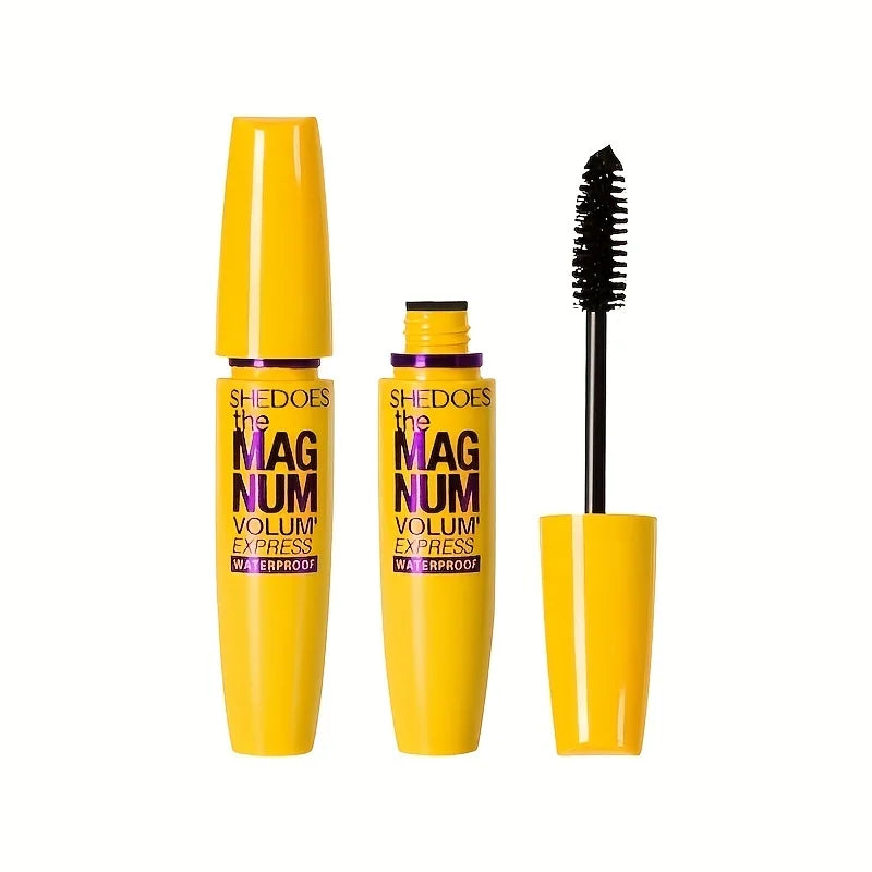 4D Black Waterproof Liquid Fiber Mascara: Thickening, Lengthening, Curling, Long lasting